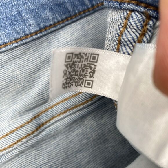 Madewell Stovepipe Jeans 32 T Light Wash High Rise Stretch And Flex - Picture 7 of 11